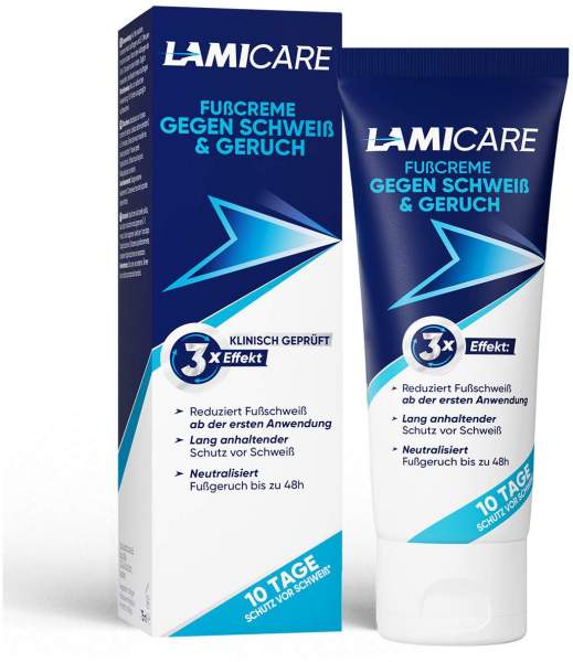 LamiCare Fußcreme gegen Schweiß &amp; Geruch 75 ml