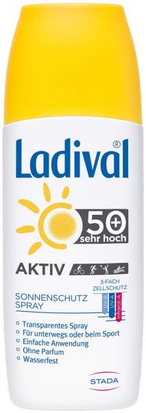 Ladival Aktiv Sonnenschutz 150 ml Spray LSF 50+