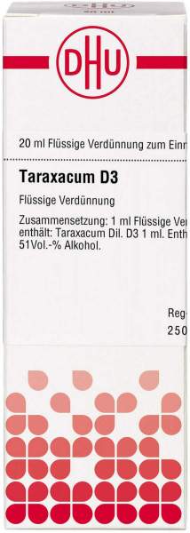 DHU Taraxacum D3 20 ml Dilution