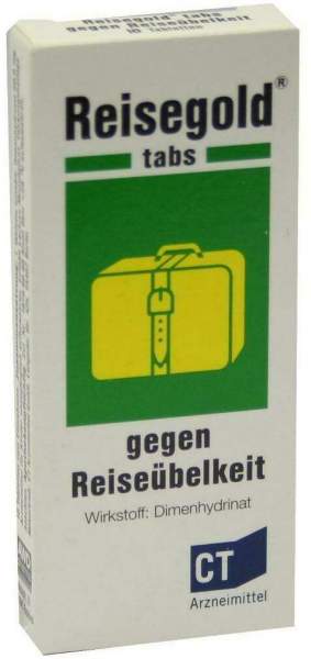 Reisegold Tabs Gegen Reiseübelkeit 10 Tabletten