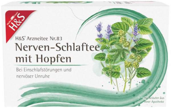 H&amp;S Nerven - und Schlaftee Mit Hopfen 20 Beutel
