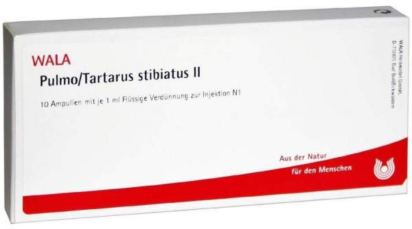 Wala Pulmo - Tartarus Stibiatus II 10 X 1 ml Ampullen