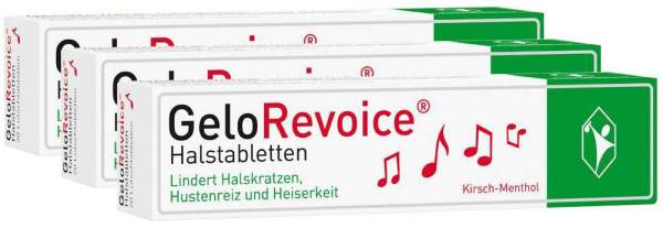 GeloRevoice Halstabletten Kirsch - Menthol 3 x 20 Lutschtabletten