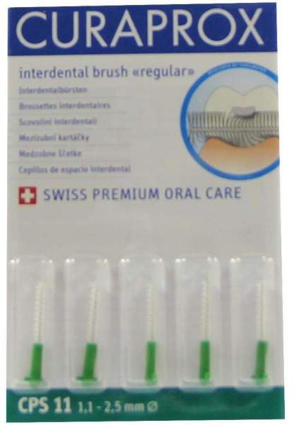 Curaprox Cps 11 Interdental 1,1 - 2,5 mm Durchmesser 5 Zahnbürsten