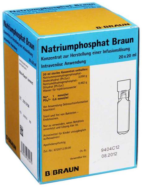 Natriumphosphat Braun Mpc Infusionslsg.-Konzentrat