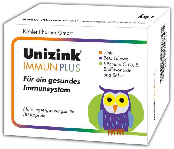 Unizink Immun Plus 30 Kapseln