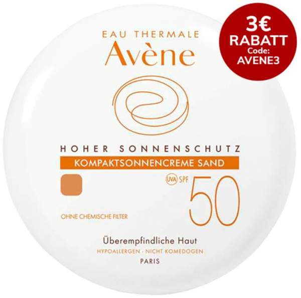 Avene Kompaktsonnencreme SPF 50 sand 10 g Creme
