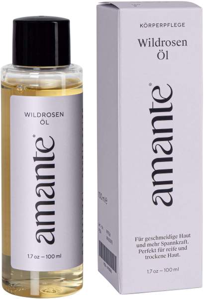 Wildrosenöl 100 % Rein Hautpflegeöl Amante 100 ml
