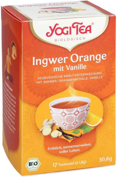 Yogi Tea Ingwer Orange+vanille Bio Filterbeutel 17