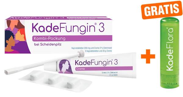 Kadefungin 3 Kombipackung 1 Stück + gratis Lippenpflegestift 1 Stück