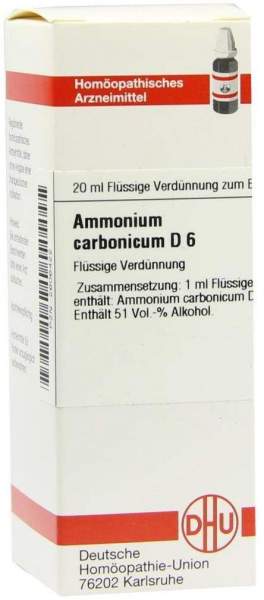 DHU Ammonium carbonicum D6 Dilution