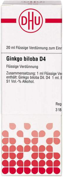 Ginkgo Biloba D4 20 ml Dilution