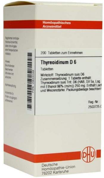 Thyreoidinum D 6 Tabletten