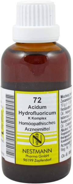 Acidum Hydrofluoricum K Komplex Nr.72 Dilution 50 ml