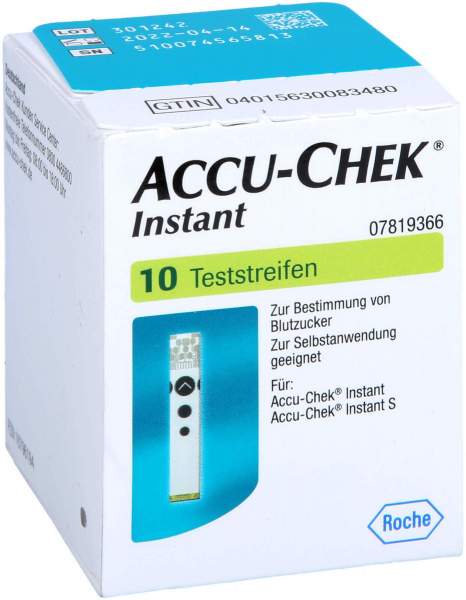 Accu chek Instant 10 Teststreifen