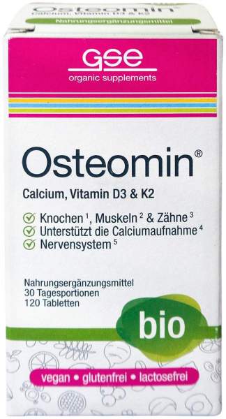 GSE Osteomin Bio Calcium Vitamin D3+K2 Tabletten 120 Stück