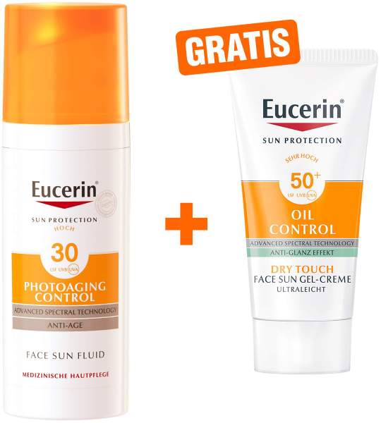 Eucerin Sun Photoaging Control Face Fluid LSF 30 + gratis Sun Gel-Creme Oil Control 20 ml
