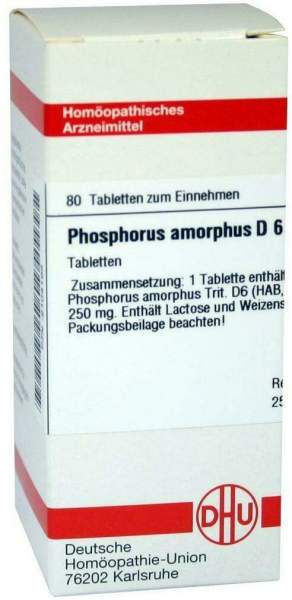 DHU Phosphorus amorphus D6 80 Tabletten