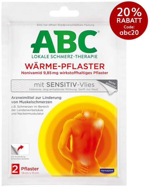 Hansaplast Med ABC Wärme-Pflaster sensitiv 2 Stück