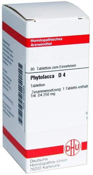 Dhu Phytolacca D4 80 Tabletten