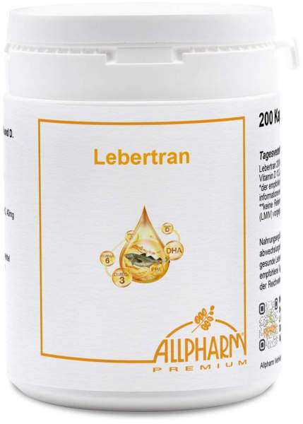 Lebertran Kapseln 500 mg 200 Kapseln