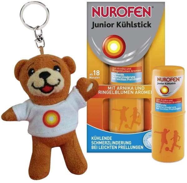 Nurofen Junior Kühlstick 14 ml Stift + gratis Nurobär Schlüsselanhänger