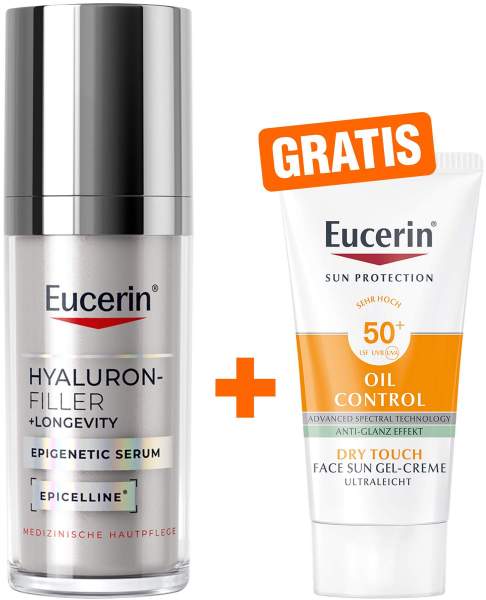 Eucerin Hyaluron Filler Epigenetic 30 ml Serum + gratis Eucerin Sun Gel-Creme Oil Control 20 ml