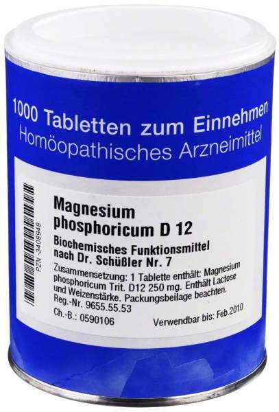 Biochemie 7 Magnesium Phosphoricum D 12 1000 Tabletten