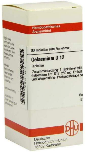 Dhu Gelsemium D12 80 Tabletten