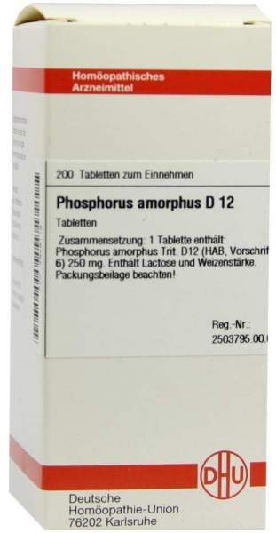 Phosphorus Amorphus D12 Tabletten 200 Tabletten