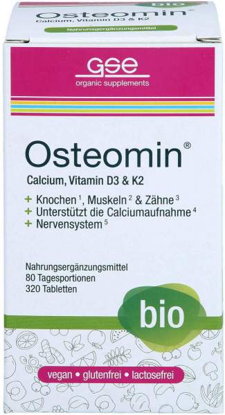 GSE Osteomin Bio Calcium Vitamin D3+K2 Tabletten 320 Stück