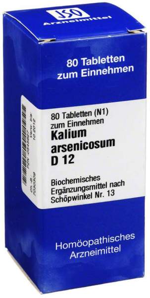 Biochemie 13 Kalium Arsenicosum D12 Tabletten 80 Tabletten