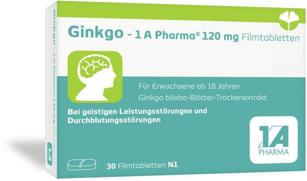 Ginkgo 1a Pharma 120 mg 30 Filmtabletten