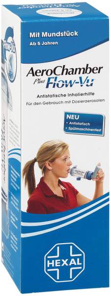 Aerochamber Hexal Mit Mundstück Für Erwachsene und Kinder