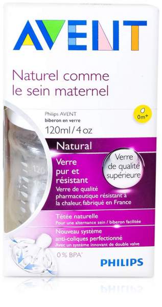 Avent Flasche 120 ml Glas Naturnah