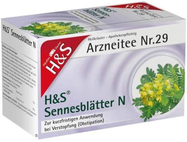 H&amp;S Sennesblätter N 20 Filterbeutel