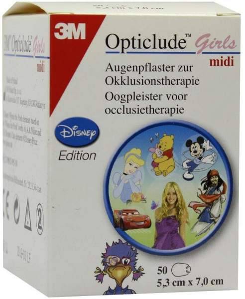 Opticlude 3m Disney Pflaster Girls Midi 2538mdpg-50
