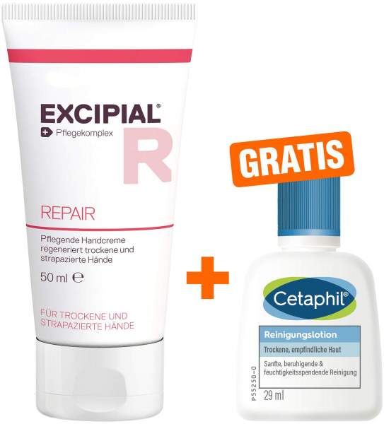 Excipial Repair Creme 50 ml + gratis Cetaphil Reinigungslotion 29 ml