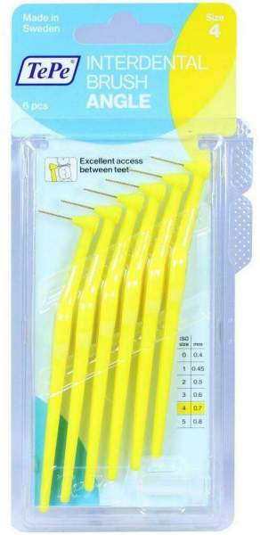 Tepe Angle 6 Interdentalbürsten 0,7 mm Gelb