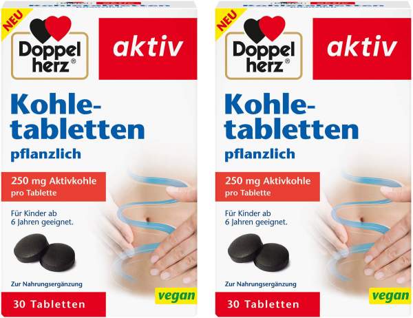 Doppelherz aktiv Kohletabletten 2 x 30 Tabletten