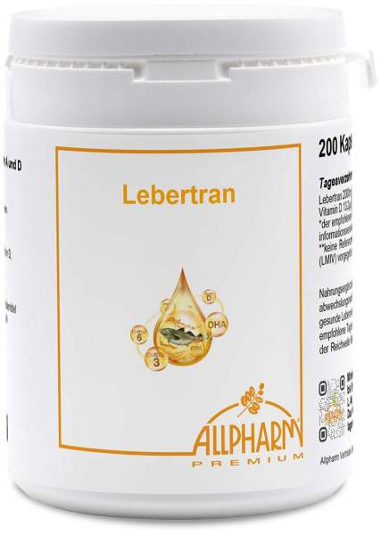 Lebertran Kapseln 500 mg 200 Kapseln