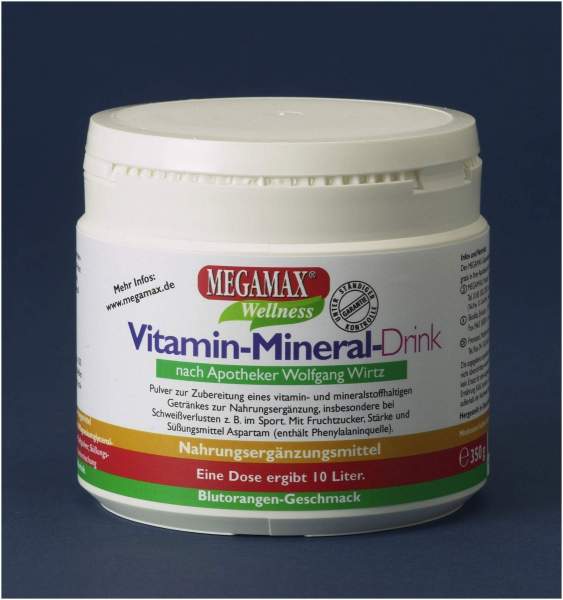 Megamax Vitamin-Mineral-Drink Orange 350g