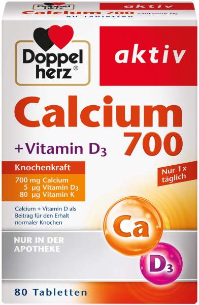 Doppelherz Calcium 700 + Vitamin D3 80 Tabletten
