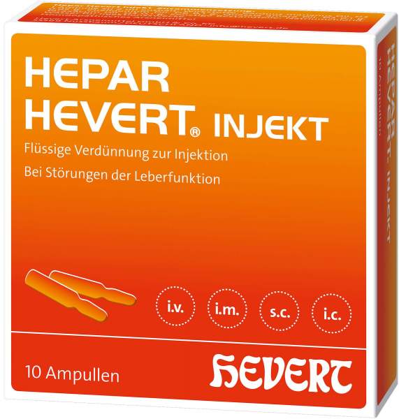 Hepar Hevert Injekt N 10 Ampullen