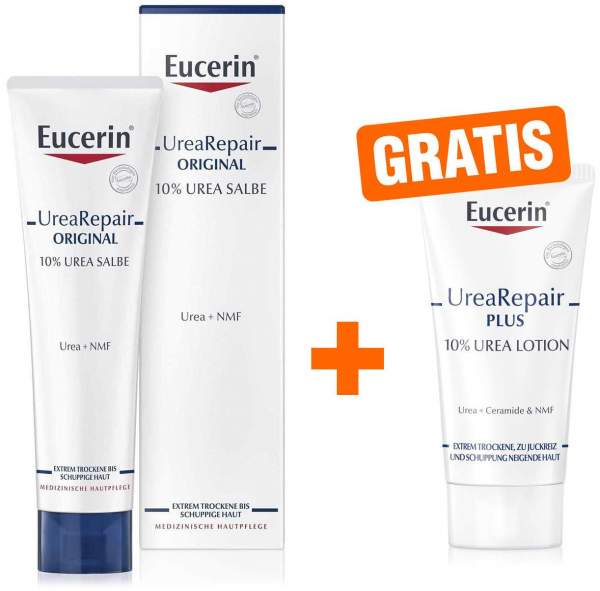 Eucerin UreaRepair Original 100 ml Salbe 10% + gratis UreaRepair Plus Lotion 10% Urea 20 ml