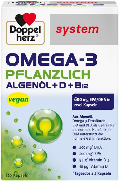 Doppelherz system Omega-3 Pflanzlich 120 Kapseln