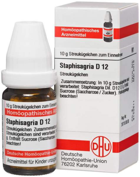 DHU Staphisagria D12 10 g Globuli