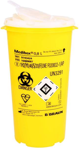 Medibox Entsorgungsbehälter 0,8 L 1 Stück