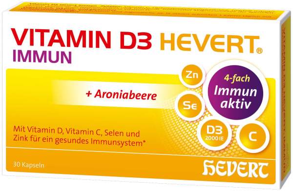 Vitamin D3 Hevert Immun 30 Kapseln