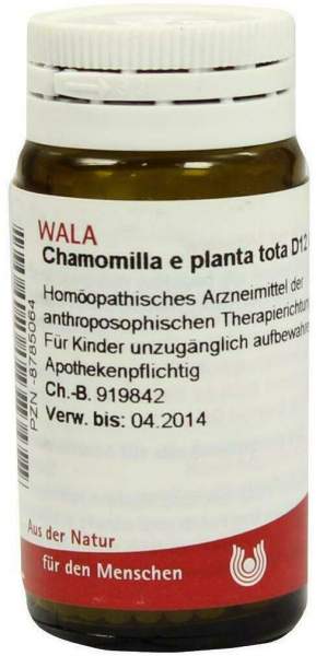 Wala Chamomilla E Planta Tota D12 20 G Globuli